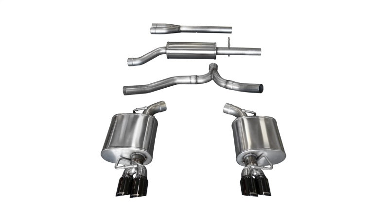 CORSA Performance Corsa 11-14 Dodge Charger SXT 2.5in Sport Cat-Back Dual Rear Exit w/ Twin 3.0in Black Tips