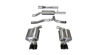 CORSA Performance Corsa 11-14 Dodge Charger SXT 2.5in Sport Cat-Back Dual Rear Exit w/ Twin 3.0in Black Tips