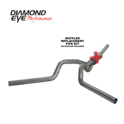 Diamond Eye Performance Diamond Eye KIT 4in Catback DUAL SS: 94-97 FORD 7.3L F250/F350 PWRSTROKE