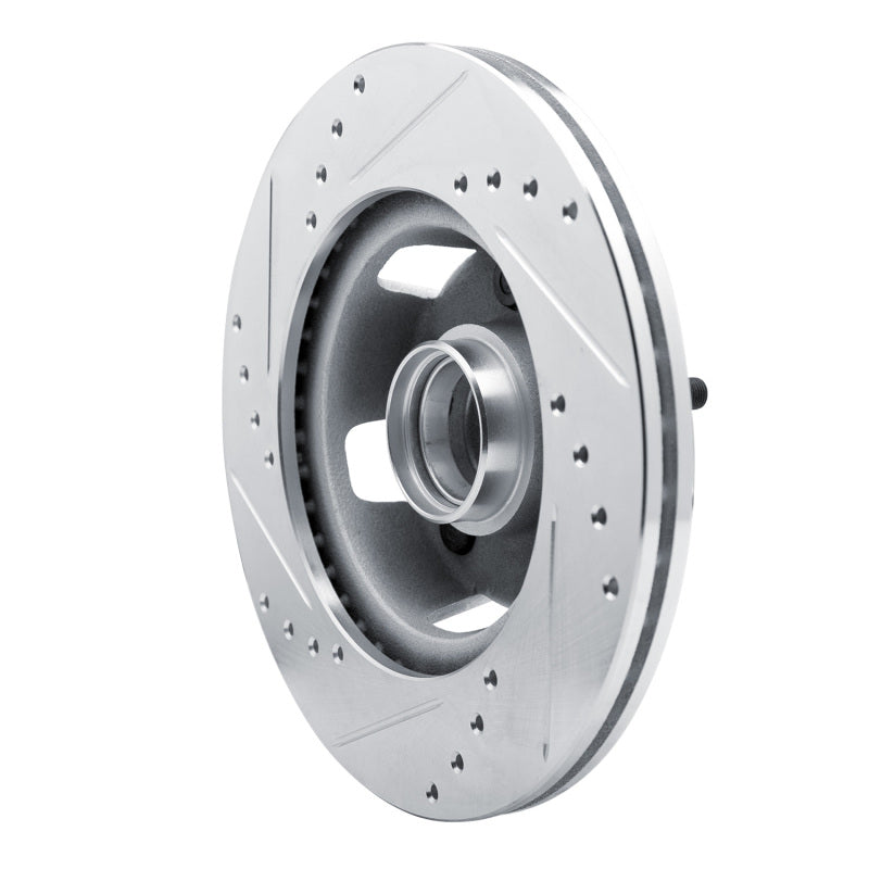 R1 Concepts R1 65-67 Ford Ranchero Front Right Drilled & Slotted Silver Brake Rotor