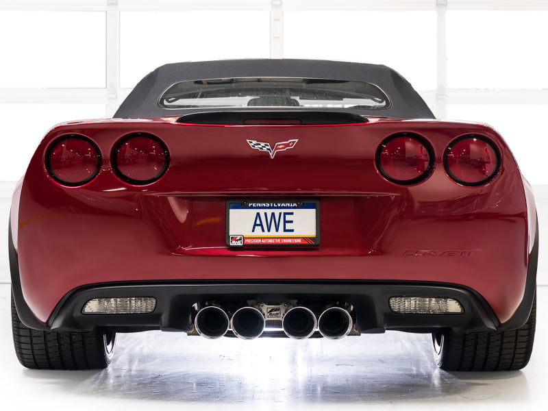 AWE Tuning 09-13 Chevrolet Corvette 6.2L Touring Edition Axle-Back Exhaust w/ Chrome Silver Tips