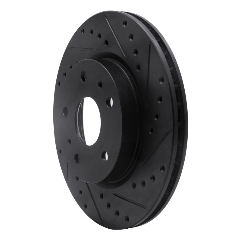 R1 Concepts R1 07-19 Suzuki SX4 S-Cross (Mexico) Front Right Drilled & Slotted Black Brake Rotor