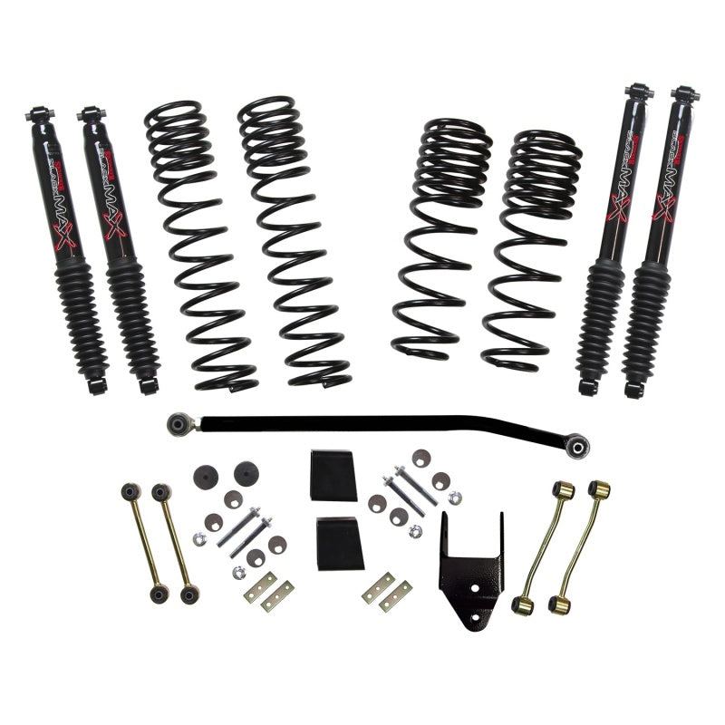 Skyjacker 2020 Jeep JL 4WD Rub Diesel 3.5-4in Dual Rate Long Travel Sus Lift Kit w/Blk Max Shocks