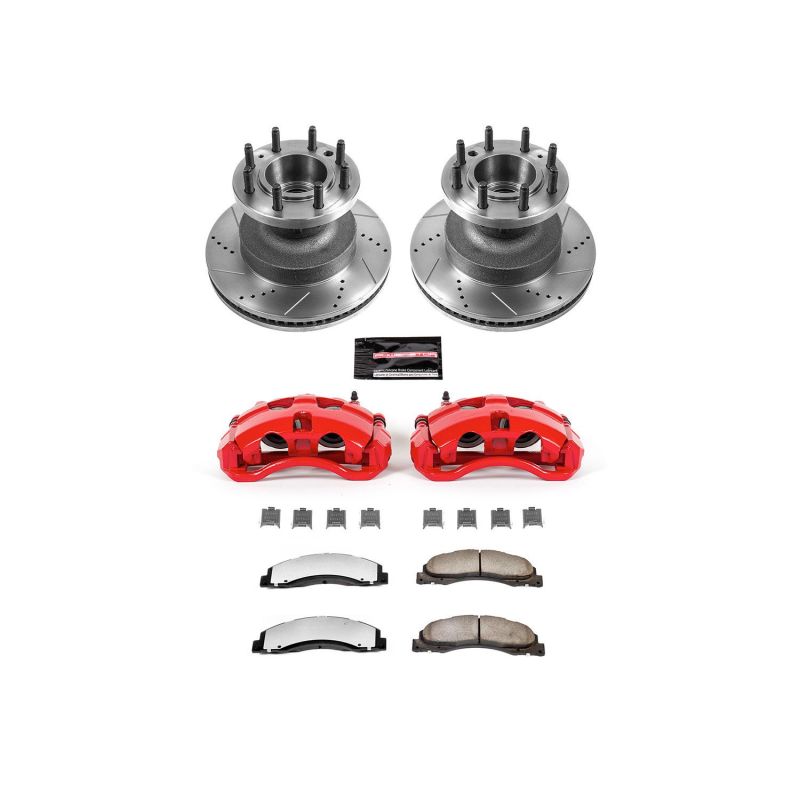 PowerStop Power Stop 08-19 Ford E-350 Super Duty Front Z36 Truck & Tow Kit w/Cals