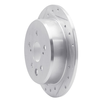 R1 Concepts R1 06-15 Lexus IS250 Rear Left Drilled & Slotted Silver Brake Rotor