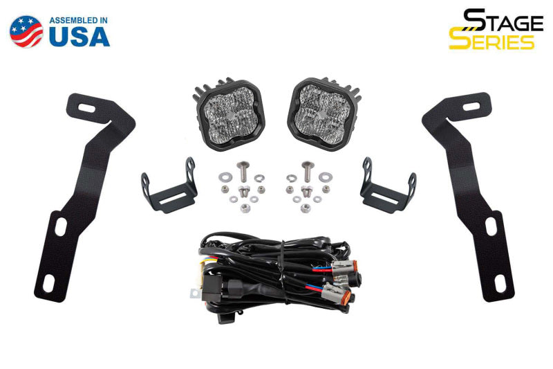 Diode Dynamics 16-21 Toyota Tacoma Sport SS3 LED Ditch Light Kit - Yellow Combo