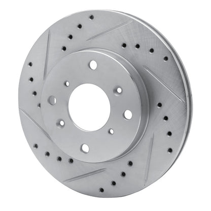 R1 Concepts R1 98-02 Acura CL Front Left Drilled & Slotted Silver Brake Rotor