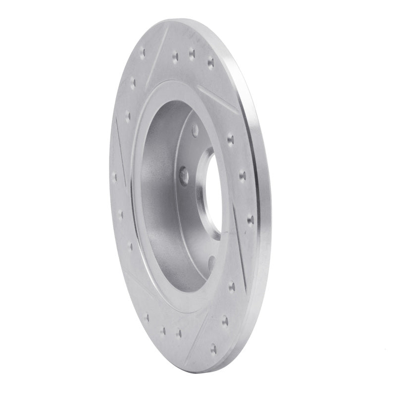 R1 Concepts R1 90-93 Mazda Miata Rear Right Drilled & Slotted Silver Brake Rotor