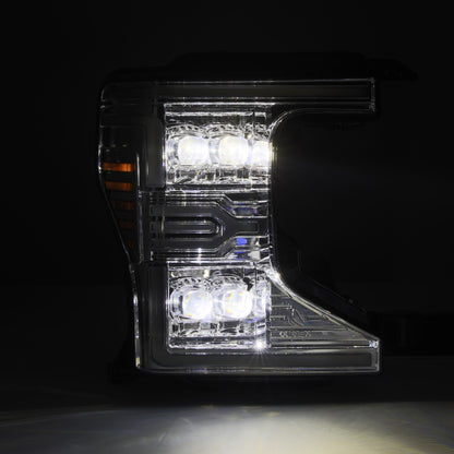 AlphaRex 20-22 Ford F-250/350/450/550 SD NOVA-Series LED Proj Headlights Chrome w/SS & SBDRL
