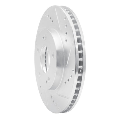 R1 Concepts R1 00-24 Chrysler SEBRING Front Right Drilled & Slotted Silver Brake Rotor