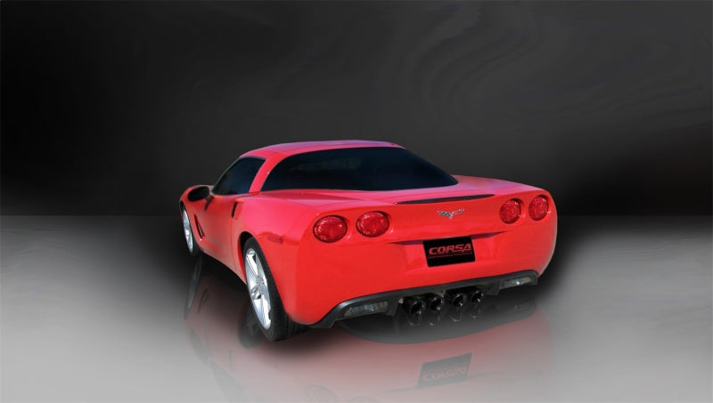 CORSA Performance Corsa 09-13 Chevy Corvette 6.2L V8 2.5in Sport Cat-Back Dual Rear Exit w/Twin 4.0in Pol Pro-Ser Tips