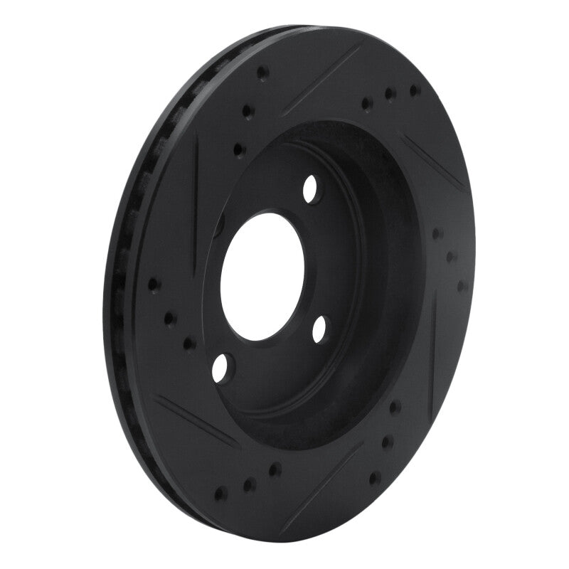 R1 Concepts R1 95-96 Dodge Neon (USA/Canada) Front Right Drilled & Slotted Black Brake Rotor