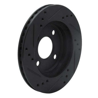 R1 Concepts R1 95-96 Dodge Neon (USA/Canada) Front Right Drilled & Slotted Black Brake Rotor