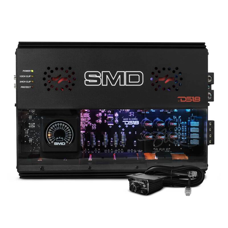 DS18 Steave Meade Colab 4-Channel Amp Class A/B 2x600/4ohm Bridge 4 x 300/2ohm 4x200/4ohm Watts LED