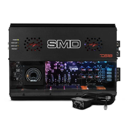 DS18 Steave Meade Colab 4-Channel Amp Class A/B 2x600/4ohm Bridge 4 x 300/2ohm 4x200/4ohm Watts LED