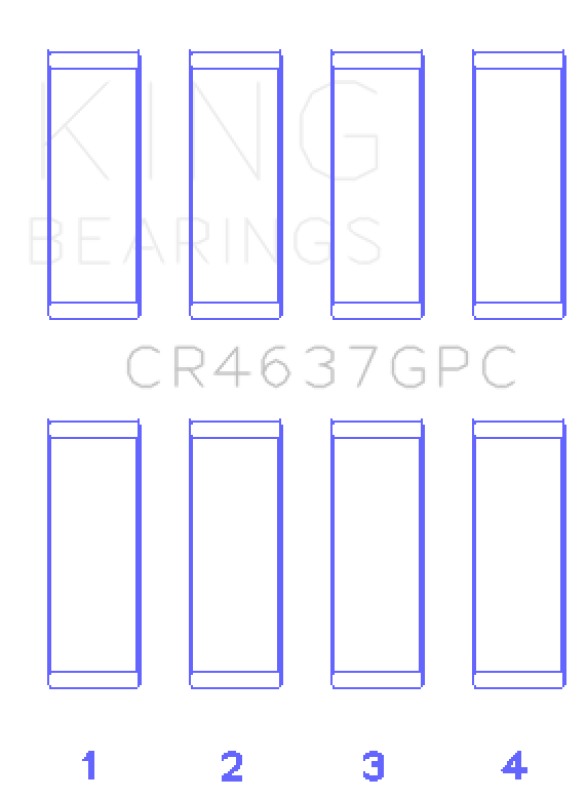 King Engine Bearings Audi BYT/CDNC/CCZD/CPSA Coated Performance Connecting Rod Bearing Set