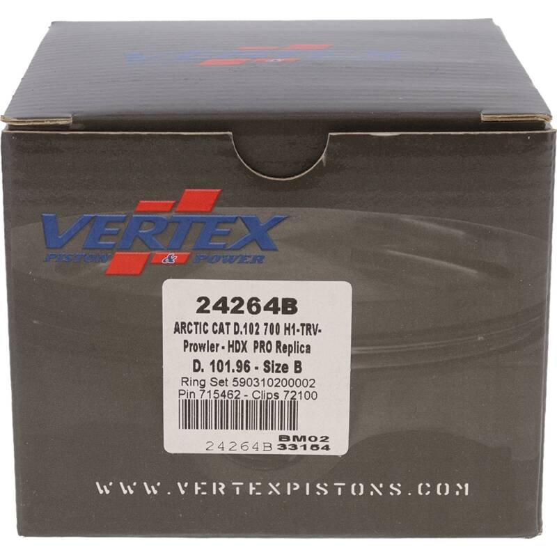 Vertex Pistons Vertex Piston 08-11 Arctic Cat 700 H1 EFI 700cc Forged Replica Piston Kit