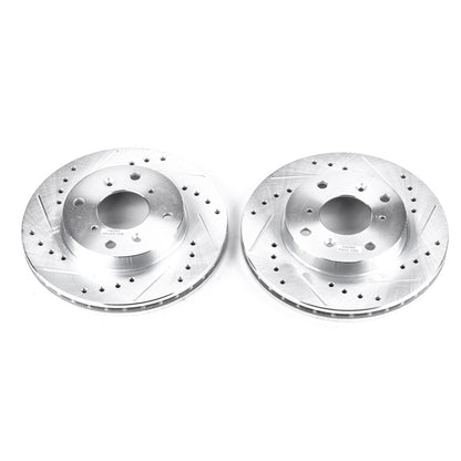 PowerStop Power Stop 98-99 Acura CL Front Evolution Drilled & Slotted Rotors - Pair