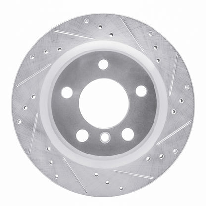 R1 Concepts R1 06-21 BMW 230I Rear Right Drilled & Slotted Silver Brake Rotor
