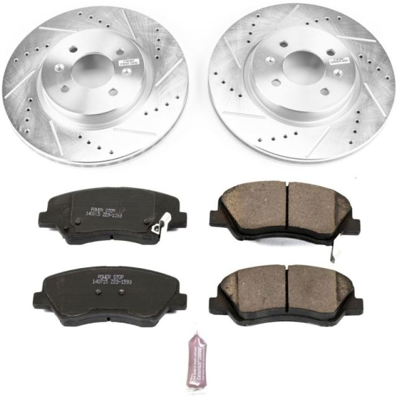 PowerStop Power Stop 12-18 Kia Rio Front Z23 Evolution Sport Brake Kit