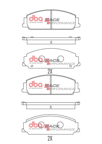 DBA 08-09 Pontiac G8 V6 Front RP Performance Brake Pads