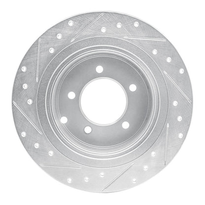 R1 Concepts R1 07-17 Chrysler SEBRING Rear Right Drilled & Slotted Silver Brake Rotor