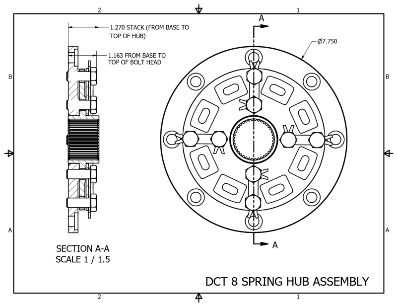 Clutch Masters Heavy Duty Sprung Hub for Custom DCT Flywheel Applications