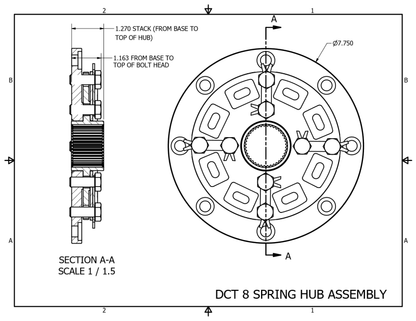 Clutch Masters Heavy Duty Sprung Hub for Custom DCT Flywheel Applications