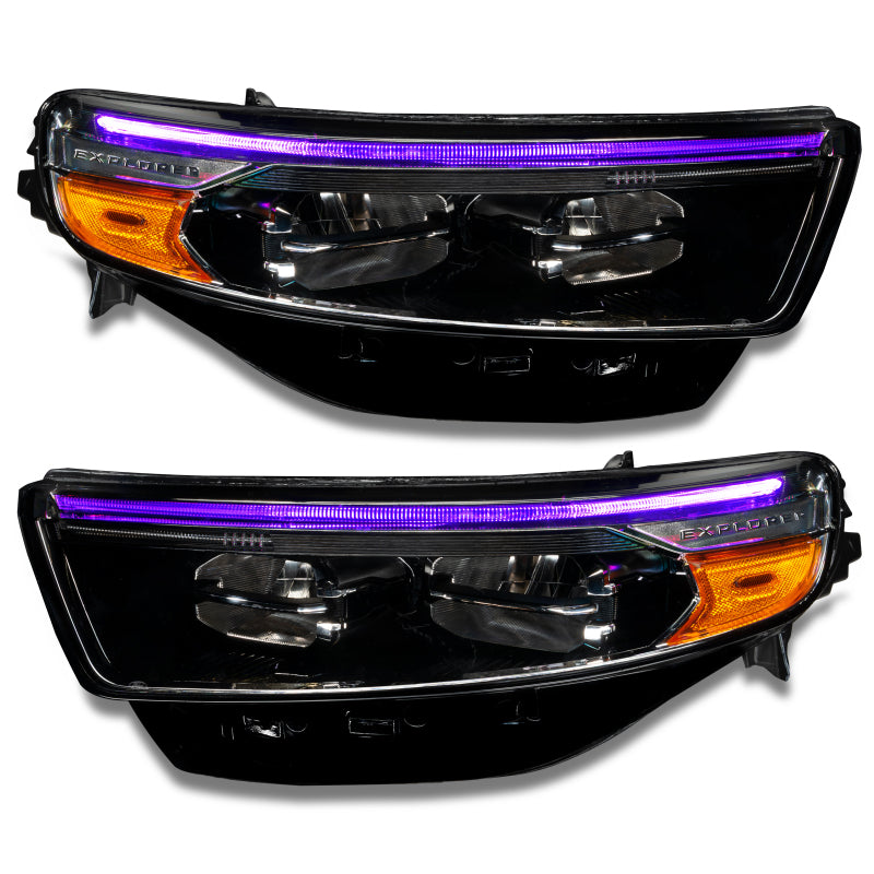 ORACLE Lighting Oracle 20-22 Ford Explorer Dynamic RGB Headlight DRL Upgrade Kit - ColorSHIFT - Dynamic