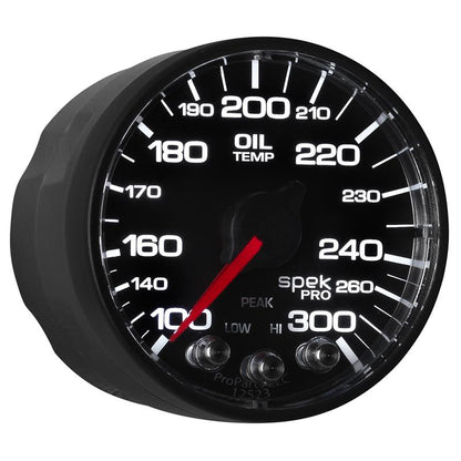 Autometer Spek-Pro 52.4mm 100-300 F Deg Digital Stepper Motor Oil Temp Gauge