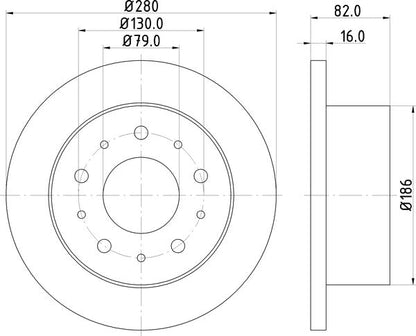Mintex MDC1686 Brake Disc