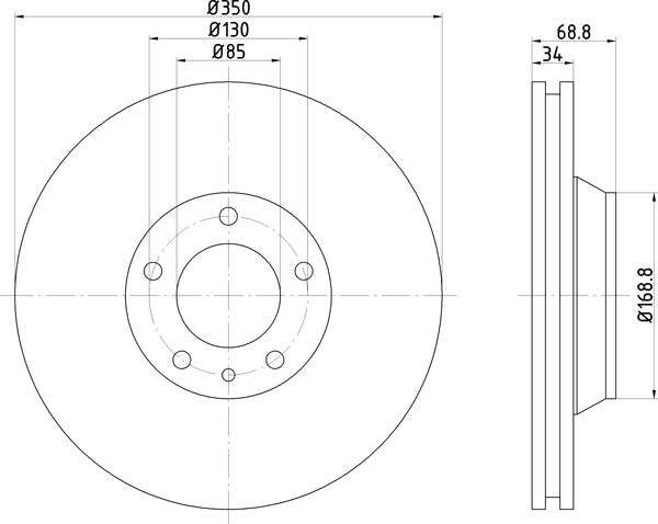 Mintex MDC1611LC Brake Disc