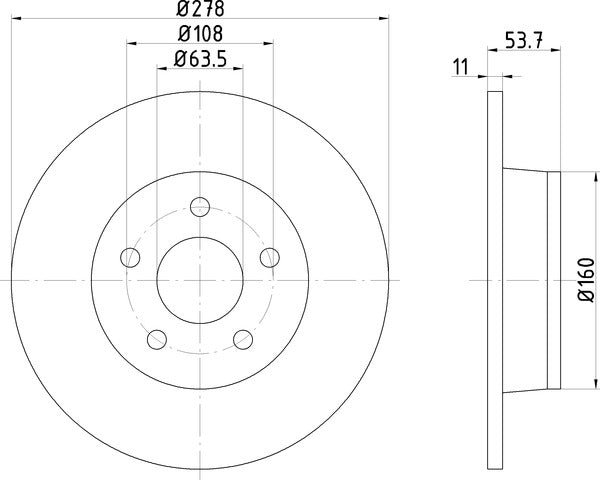 Mintex MDC1663 Brake Disc