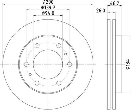 Mintex MDC1576 Brake Disc