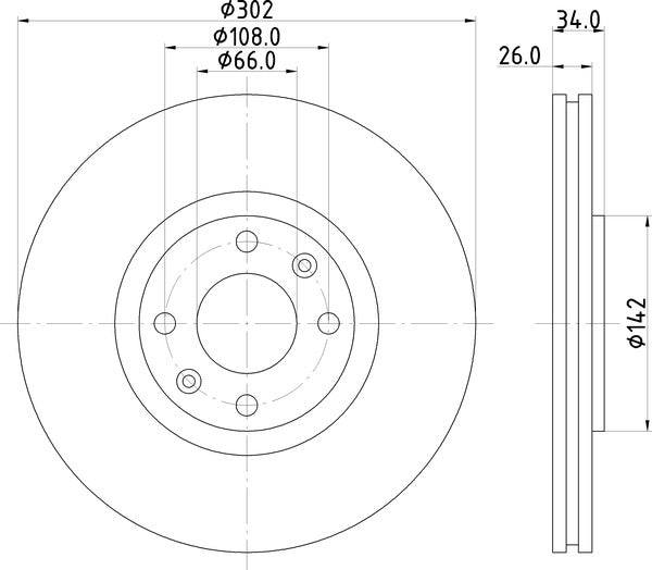 Mintex MDC1755 Brake Disc