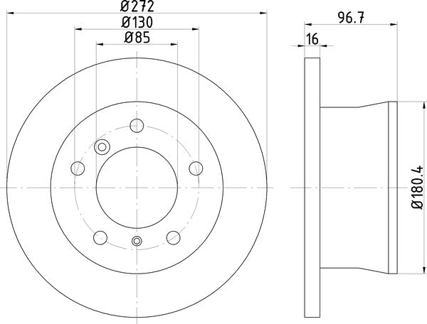 Mintex MDC1075 Brake Disc