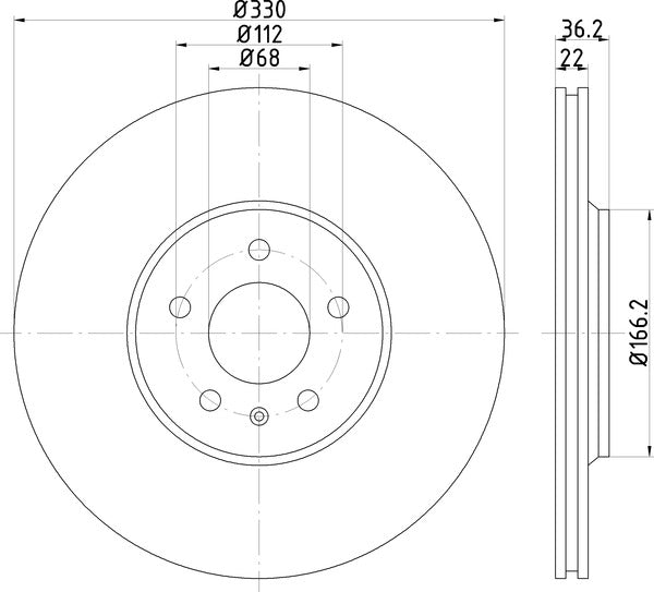 Mintex MDC2004 Brake Disc
