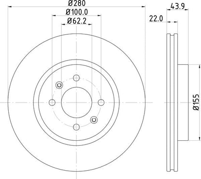 Mintex MDC2362 Brake Disc