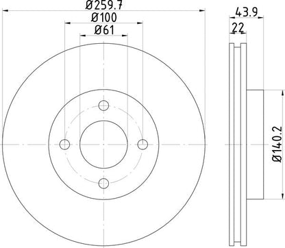 Mintex MDC2365 Brake Disc