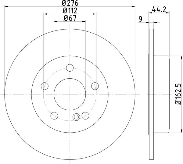 Mintex MDC2522 Brake Disc