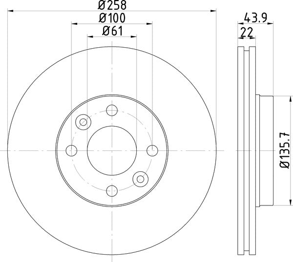 Mintex MDC2384 Brake Disc