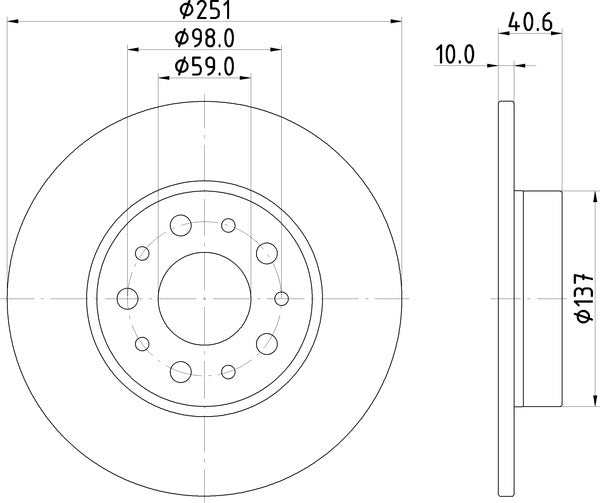 Mintex MDC2401 Brake Disc
