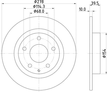 Mintex MDC2518 Brake Disc