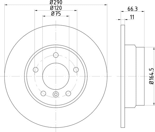 Mintex MDC2557 Brake Disc