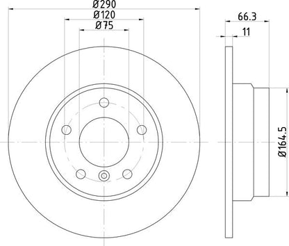 Mintex MDC2557 Brake Disc