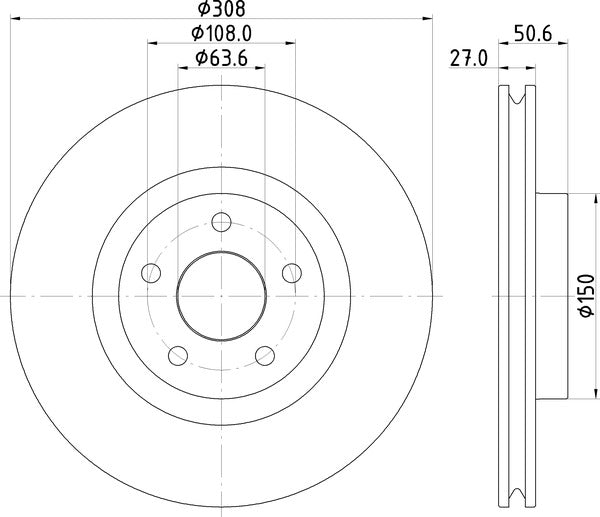 Mintex MDC2892C Brake Disc