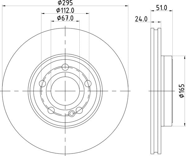 Mintex MDC2980C Brake Disc