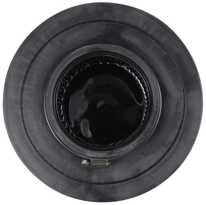 K&N Engineering K&N Universal Rubber Filter-Round Tapered 4in Flange ID x 8in Base OD x 6.625in Top OD x 8in H