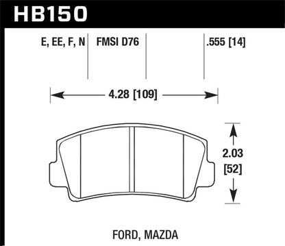 Hawk Performance Hawk HPS Street Brake Pads