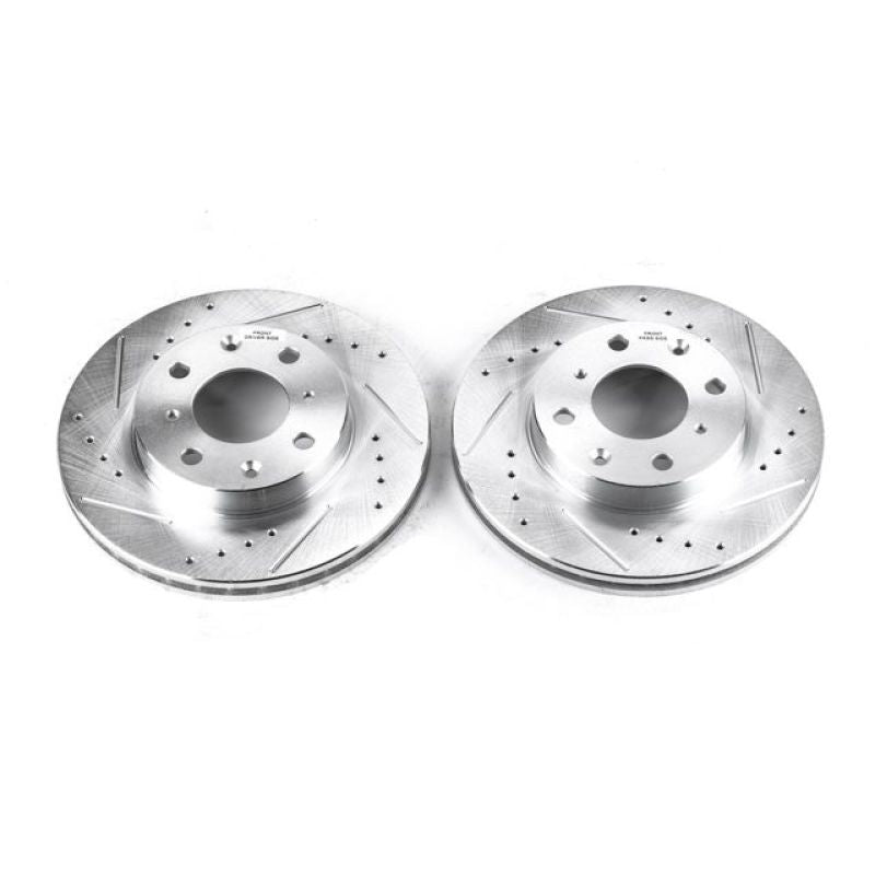 PowerStop Power Stop 90-00 Honda Civic Front Evolution Drilled & Slotted Rotors - Pair